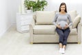 Photo of pregnant woman hugging her stomach Royalty Free Stock Photo