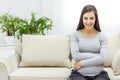 Photo of pregnant woman hugging her stomach Royalty Free Stock Photo
