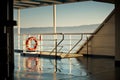 Photo presenting board of the ferry