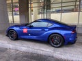 Pretty Blue Sports Car in Downtown Washington DC