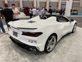 Popular White Corvette E-ray at the Auto Show