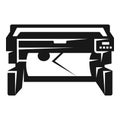 Photo printer icon, simple style