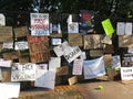 Protest Messages on the Fence