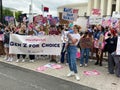 Protesters With a Variety of Signs at the Supreme Court in Washington DC