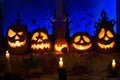 Photo pumpkins for Halloween. All Saints` Day. Royalty Free Stock Photo