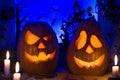 Photo pumpkins for Halloween. All Saints` Day. Royalty Free Stock Photo