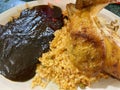 Quarter Chicken Mole With Rice