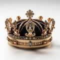 Photo of the queen\'s crown isolated on a plain background. Royalty Free Stock Photo