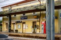Photo of the railway station of the town of Preganziol in the province of Treviso