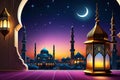 Photo of Ramadan Kareem Muslim holydays and festiva daysl wallpaper Royalty Free Stock Photo