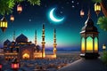 Photo of Ramadan Kareem Muslim holydays and festival days wallpaper Royalty Free Stock Photo