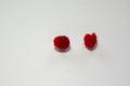 Photo of raspberries on a white background Royalty Free Stock Photo