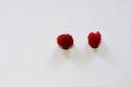 Photo of raspberries on a white background Royalty Free Stock Photo