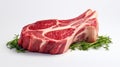 Photo of a raw meat on a white background