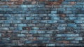Realistic Blue Brick Wall Background For Wallpaper Designs Royalty Free Stock Photo