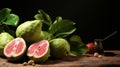 Photo-realistic Guava Image In Getty Style