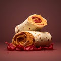 Photo-realistic Stacked Burrito In Cinema4d: A Delicious Visual Feast