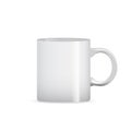 Photo realistic white cup mug isolated on the white background Royalty Free Stock Photo