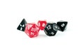 Photo of Red and Black Multi-Sided Dice