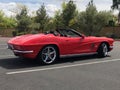 1962 Red Corvette Convertible. Royalty Free Stock Photo