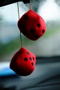 photo of red dice accessories hanger