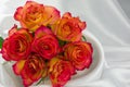 photo of red roses isolated on a white background Royalty Free Stock Photo