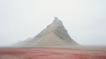 Red Hill In Fog: A Captivating Butte Photo By Akos Major Royalty Free Stock Photo