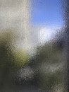 Photo of a ripple-patterned frosted privacy glass. Royalty Free Stock Photo