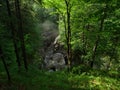 River Walchen near Sylvenstein lake Royalty Free Stock Photo