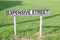 expensive sign street name plaque signage avenue destination place home post code