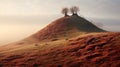 Autumn Mounds: A Dreamy Landscape Photography Masterpiece