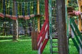 Photo rope town amusement park Staircase and steps. Royalty Free Stock Photo