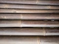 photo of a row of horizontal bamboo sticks for background Royalty Free Stock Photo