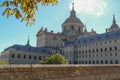 Royal Monastery of San Lorenzo de El Escorial near Madrid, Spain detail of back side