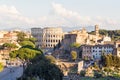 Photo of ruins of the colosseum, roman forum