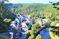 A little town of Esch sur Sure in  Luxembourg Royalty Free Stock Photo