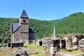 A little town of Esch sur Sure in Luxembourg