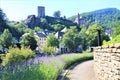 A little town of Esch sur Sure in  Luxembourg Royalty Free Stock Photo