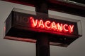 Rustic gritty vacancy motel vacancy sign