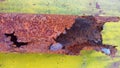 A photo of a rusty pipe