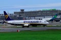 A Ryanair Plane Royalty Free Stock Photo