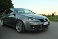 Photo`s of a Volkswagen Golf 5 and Volkswagen Golf 6 GTI Royalty Free Stock Photo