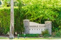 Photo of Saddle Club Estates neighborhood entrance sign Royalty Free Stock Photo