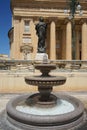 Fountain at the Rotunda of Mosta. Mosta, Malta Royalty Free Stock Photo