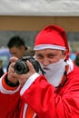Photographer Santa at the Santa world record 
