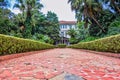 SAO JOSE DOS CAMPOS, SAO PAULO, BRAZIL - DECEMBER 27, 2018: Vicentina Aranha Park main building, former sanatorium in the city of Royalty Free Stock Photo