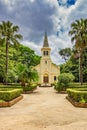 SAO JOSE DOS CAMPOS, SAO PAULO, BRAZIL - DECEMBER 27, 2018: Vicentina Aranha Park, Sacred Heart of Jesus Chapel