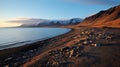 Arctic Coastal Scenery A Stunning Mountain In Iceland