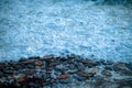 Photo with sea wave and pebbles Royalty Free Stock Photo