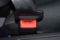 seatbelt in a car locked in a lock